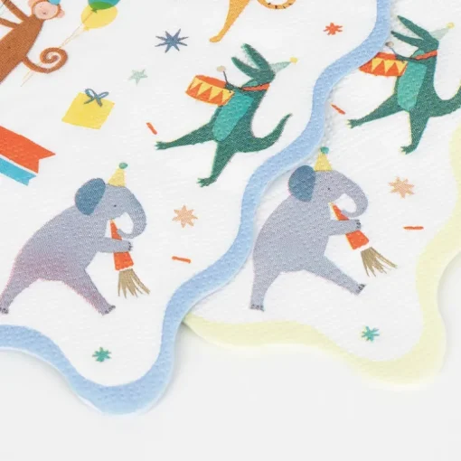 Servetten Animal Parade Large Napkins - set van 16