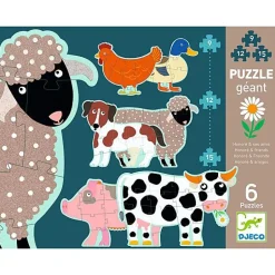 Set Met 6 Grote Puzzels Honoré En Zijn Vrienden | 9 Tot 15 Stukjes