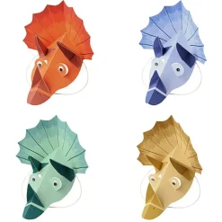 Set Van 8 Feesthoedjes | Dinosaur Kingdom Party Hats