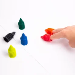 Set van 6 vingerwasco's Coloring Tools - Finger crayons
