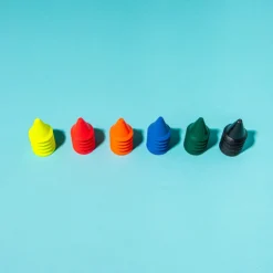 Set van 6 vingerwasco's Coloring Tools - Finger crayons