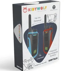 Set Van 2 Walkietalkies - Kidytalk Rood & Blauw