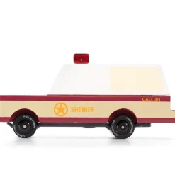 Sheriff Truck (T641) 8,4X4,1X3,8Cm, Wooden Diecast, Magnetic,