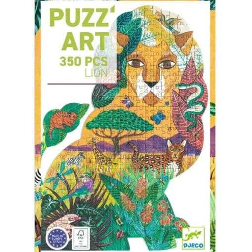 Silhouetpuzzel Puzz'Art Lion - 350 stukjes
