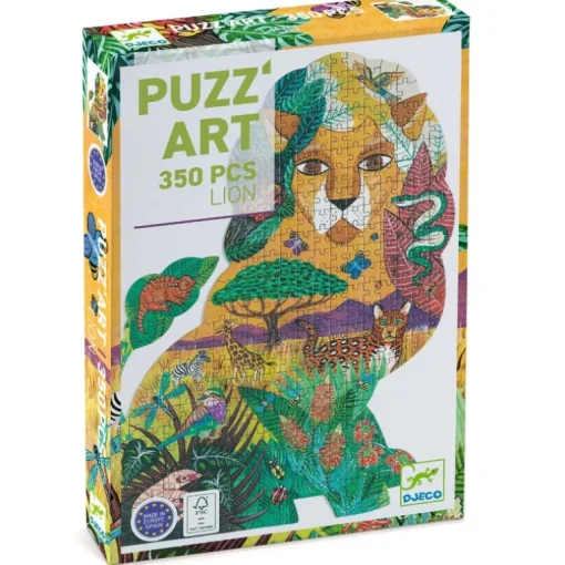 Silhouetpuzzel Puzz'Art Lion - 350 stukjes