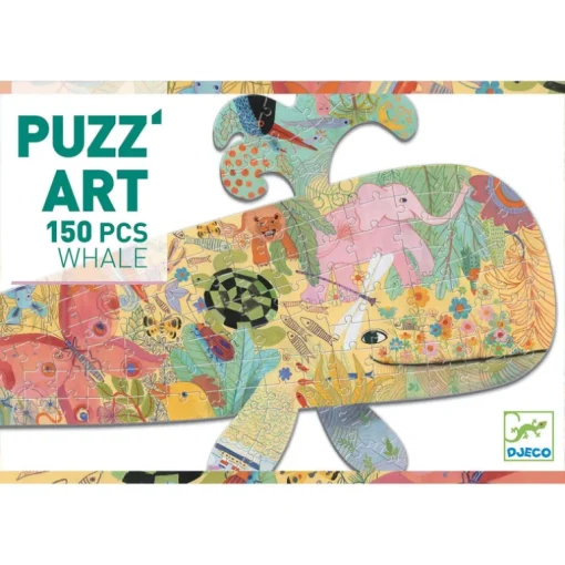 Silhouetpuzzel Puzz'Art Whale - 150 stukjes