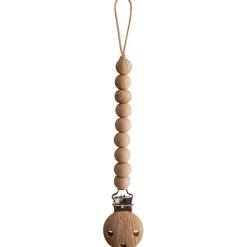 Siliconen EVA Fopspeenketting - Pale Taupe