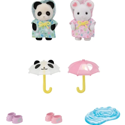 Speelfiguurtjes Duo Peutervriendjes Regendag - set van 2