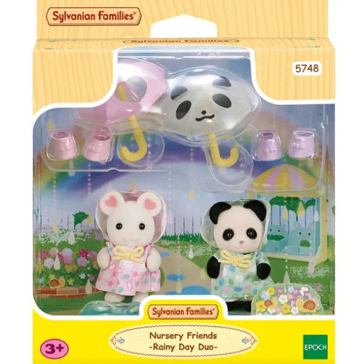 Speelfiguurtjes Duo Peutervriendjes Regendag - set van 2