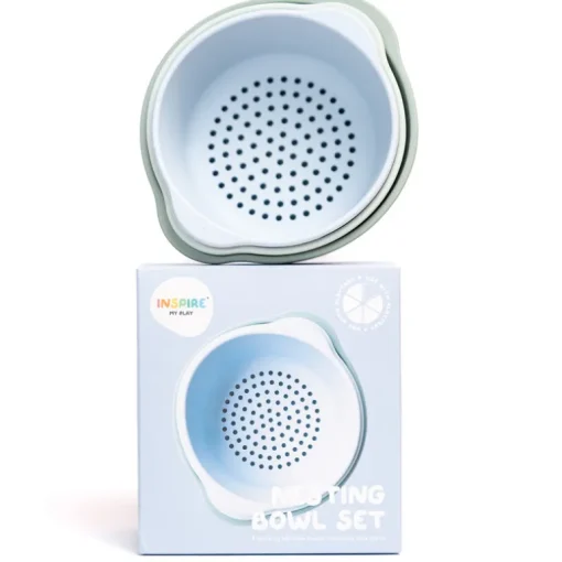 Speelkommetjes Nesting Bowls Green/Blue - set van 3