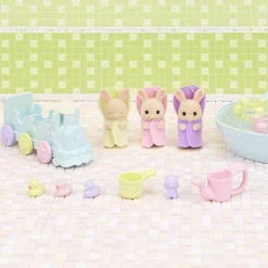 Speelset - Drieling baby crème konijn badspeelset
