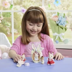 Speelset Easter Egg Hutch met 1 konijntje
