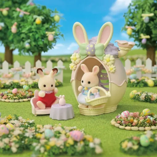 Speelset Easter Egg Hutch met 1 konijntje