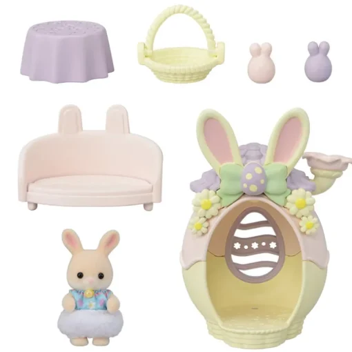 Speelset Easter Egg Hutch met 1 konijntje