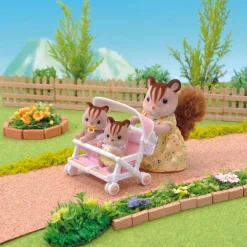 Speelset Sylvanian Families - Dubbele Kinderwagen