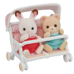 Speelset Sylvanian Families - Dubbele Kinderwagen