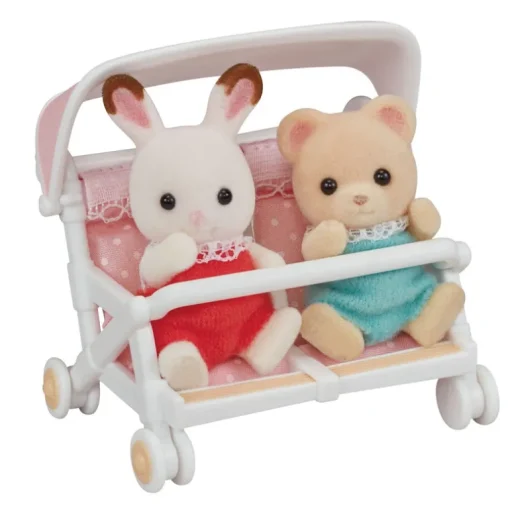 Speelset Sylvanian Families - Dubbele Kinderwagen