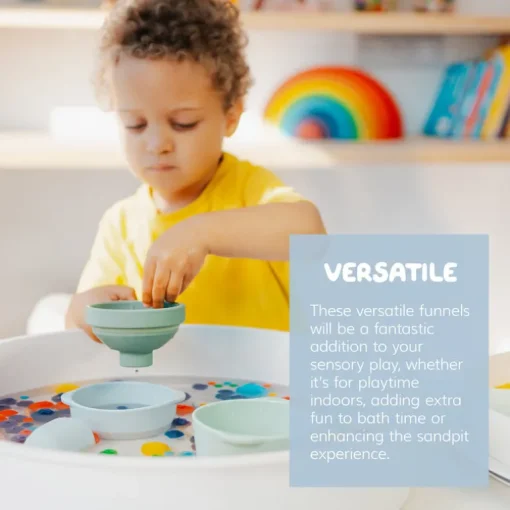 Speeltrechters Foldable Funnels Green Blue - set van 3