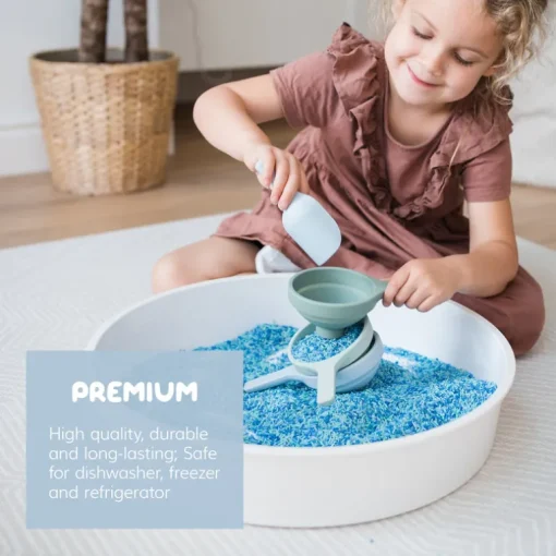 Speeltrechters Foldable Funnels Green Blue - set van 3