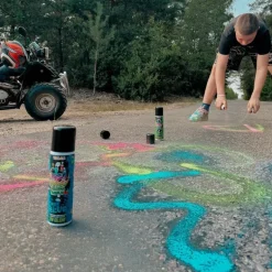 Spuitbus met stoepkrijt Neo Chalk Spray – 150 ml - Geel