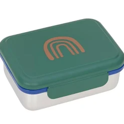 Stalen Brooddoos - Lunchbox Stainless Steel Little Gang Rainbow Green