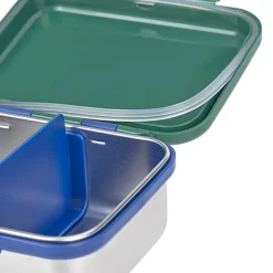 Stalen Brooddoos - Lunchbox Stainless Steel Little Gang Rainbow Green