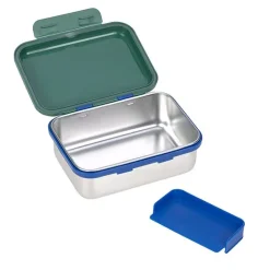 Stalen Brooddoos - Lunchbox Stainless Steel Little Gang Rainbow Green