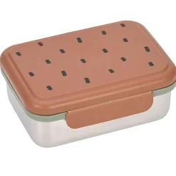 Stalen Brooddoos | Lunchbox Stainless Steel Happy Prints Caramel