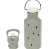 Stalen Drinkfles | Happy Prints Light Olive