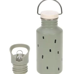 Stalen Drinkfles | Happy Prints Light Olive
