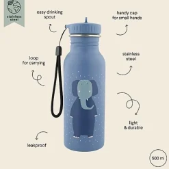 Stalen Drinkfles Mrs. Elephant - 500 ml