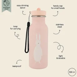 Stalen Drinkfles Mrs. Rabbit - 500 ml