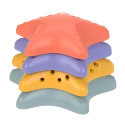 Stapelspeeltje Stacking Toy - Starfish Pink Lilac Yellow Blue