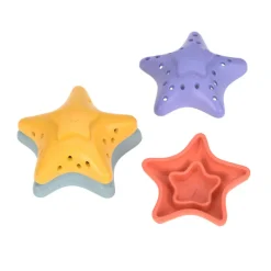Stapelspeeltje Stacking Toy - Starfish Pink Lilac Yellow Blue