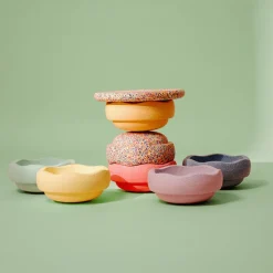 Stapelstein® | Super Confetti Pastel Compleet Set van 6+1+1 Balansbord