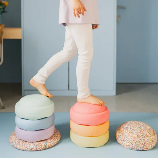 Stapelstein® | Super Confetti Pastel Compleet Set van 6+1+1 Balansbord