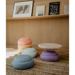 Stapelstein Rainbow Set Pastel - set van 6 + 1 GRATIS balansbord Confetti