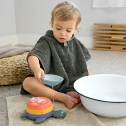 Stapelwaterspeeltje - Stacking Toy Turtle green
