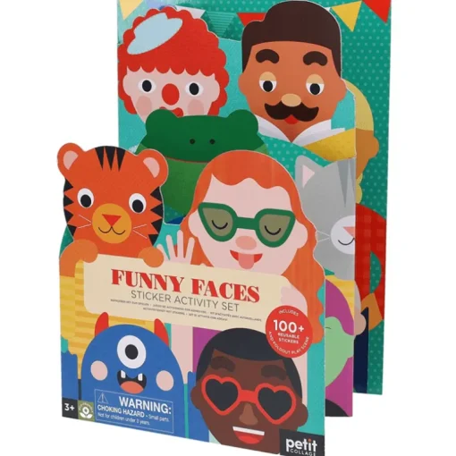 Stickerset met 100+ herbruikbare stickers - Funny Faces