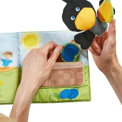 Stoffen Boek Met Handpopje - Boomgaard