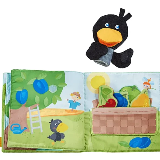 Stoffen Boek Met Handpopje - Boomgaard