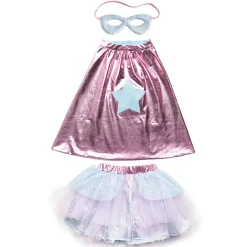Superheldenkostuum Met Tutu En Masker Super-Duper Pink Light Blue