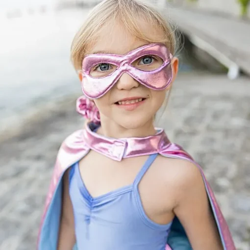 Superheldenkostuum Met Tutu En Masker Super-Duper Pink Light Blue