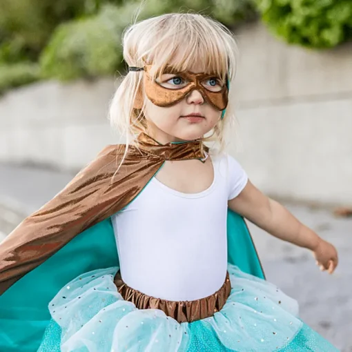 Superheldenkostuum Met Tutu En Masker Super-Duper Teal Copper