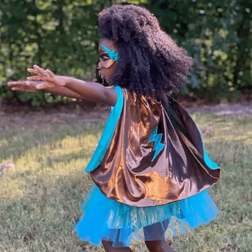 Superheldenkostuum Met Tutu En Masker Super-Duper Teal Copper
