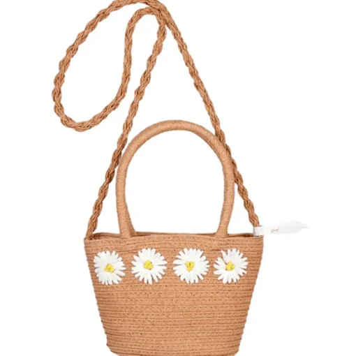 Tas Lidia bloem wit