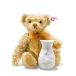 Teddybeer Met Rosenthal Vaas (Met Doos En Certificaat) - 24 cm