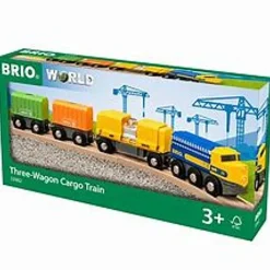 Three-Wagon Cargo Train