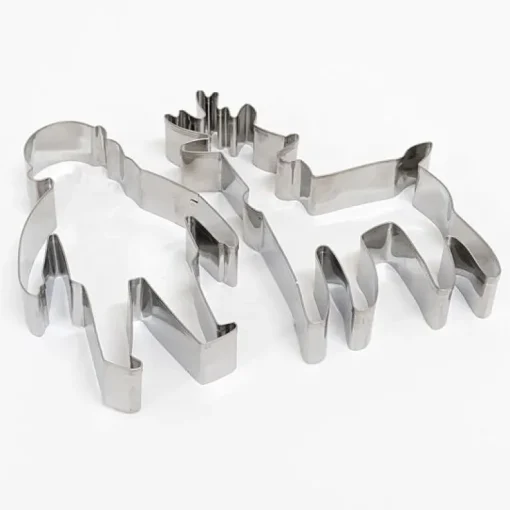 Uitsteekvormen Santa & Reindeer Cookie Cutters - Set Van 2