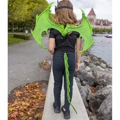Verkleedaccessoire - Dragon Tail Green